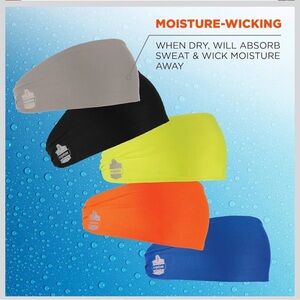 Ergodyne Cooling Skull Wrap - Assorted Colors.  Bundle of 6. NWT